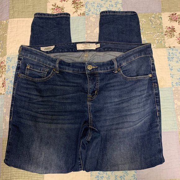 Torrid Denim First At Fit Classic Straight Jeans - Size 12R - Picture 1 of 2